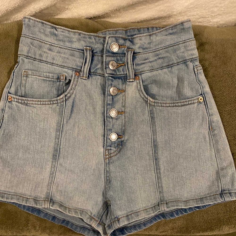 Wild Fable Highest Rise Paperbag Button Fly Denim Shorts Size 2